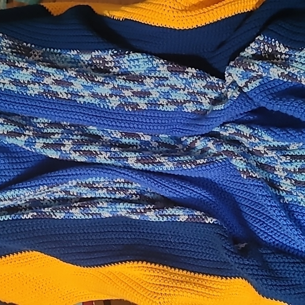 Hand Crafted Crochet Quilt New